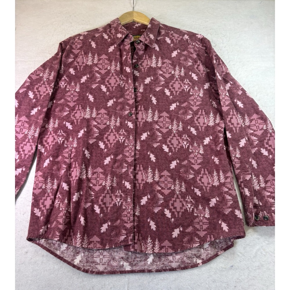 Cabelas Southwestern Aztec Flannel Long-Sleeve Button-Up Women's XL Outdoor
